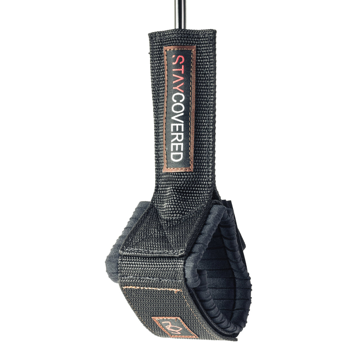 Stay Covered XXL Big Wave Hand Tied Leash-Black-10'