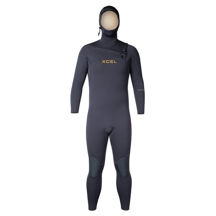 Xcel Comp+ 4/3 Hooded Wetsuit-Black