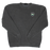 REAL Set Shield Waves Woven Crew Sweatshirt-Smoke