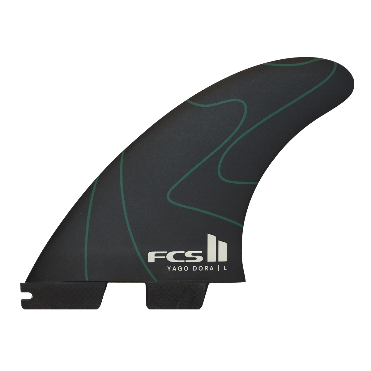 FCS II Yago Dora PC Tri Fin Set-Green-Medium