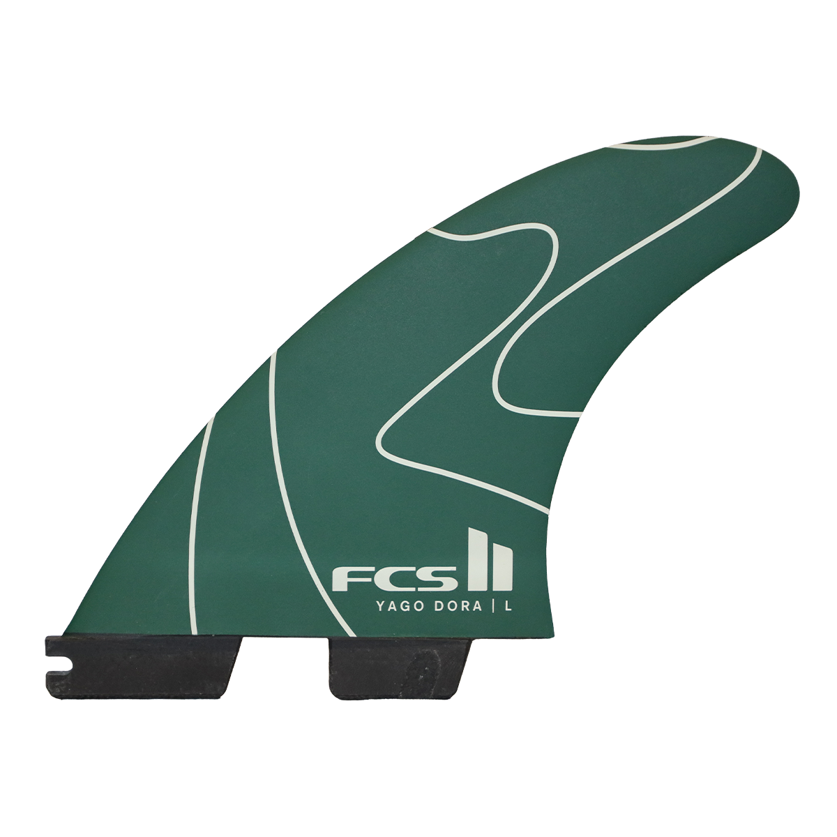 FCS II Yago Dora PC Tri Fin Set-Green-Medium