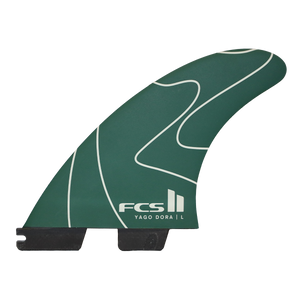 FCS II Yago Dora PC Tri Fin Set-Green-Medium