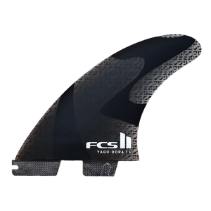 FCS II Yago Dora PG Tri Fin Set-Smoke-Medium