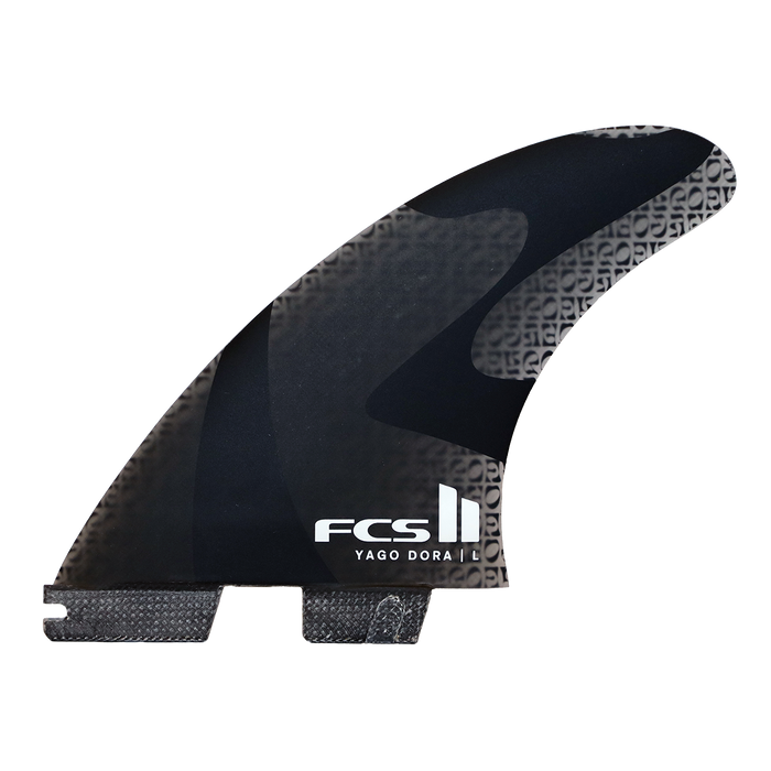 FCS II Yago Dora PG Tri Fin Set-Smoke-Medium