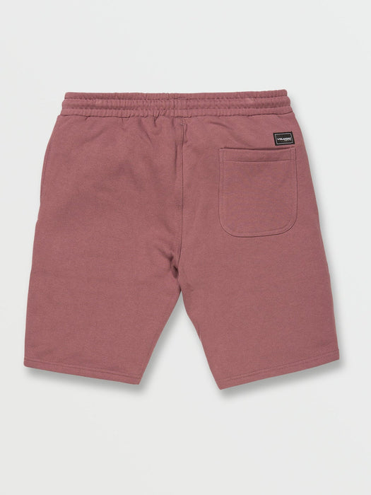 Volcom Booker Fleece 19.5 Shorts-Bordeaux Brown