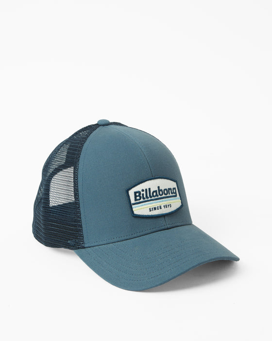 Billabong Boy's Walled Trucker Hat-Washed Blue