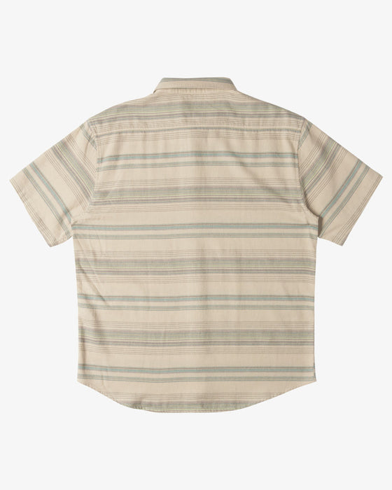 Billabong Youth All Day Stripe S/S Shirt-Cream