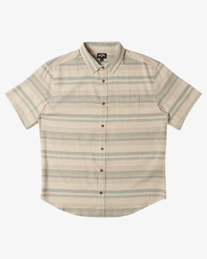 Billabong Youth All Day Stripe S/S Shirt-Cream