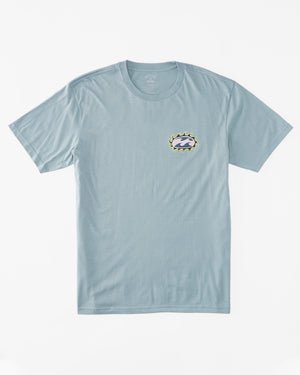 Billabong Boy's Crayon Wave Tee-Washed Blue— Alternate View
