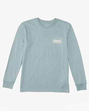 Billabong Boy's Walled L/S Tee-Washed Blue— Alternate View