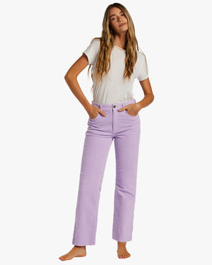 Billabong New Age Cord Pants-Lilac Breeze