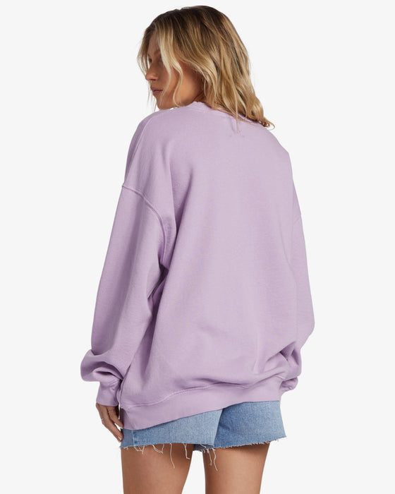 Billabong Ride In Sweatshirt-Peaceful Lilac