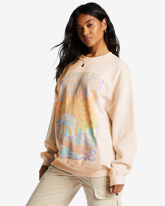 Billabong Ride In Sweatshirt-Antique White 1
