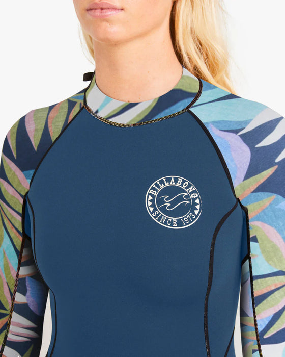 Billabong Spring Fever L/S Springsuit-Indigo Ocean