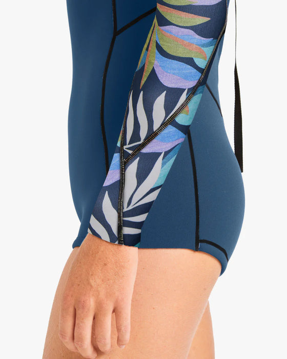 Billabong Spring Fever L/S Springsuit-Indigo Ocean