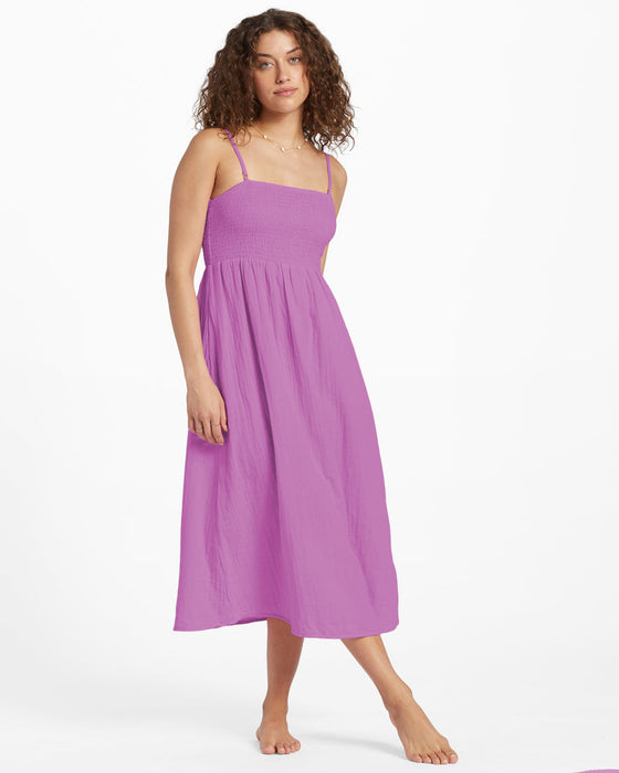 billabong purple dress Billabong Off The Coast Dress-Lush Lilac
