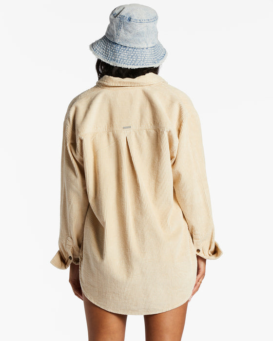 Billabong So Stoked L/S Shirt-Antique White 2