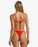 Billabong Good Vibes Slide Tall Tri Top-Sunset Red