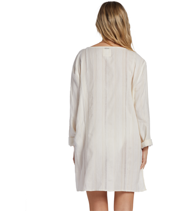 Billabong Blue Skies Dress-Salt Crystal