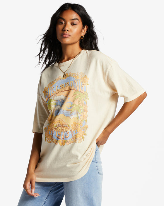 Billabong In The Clouds Tee-Antique White