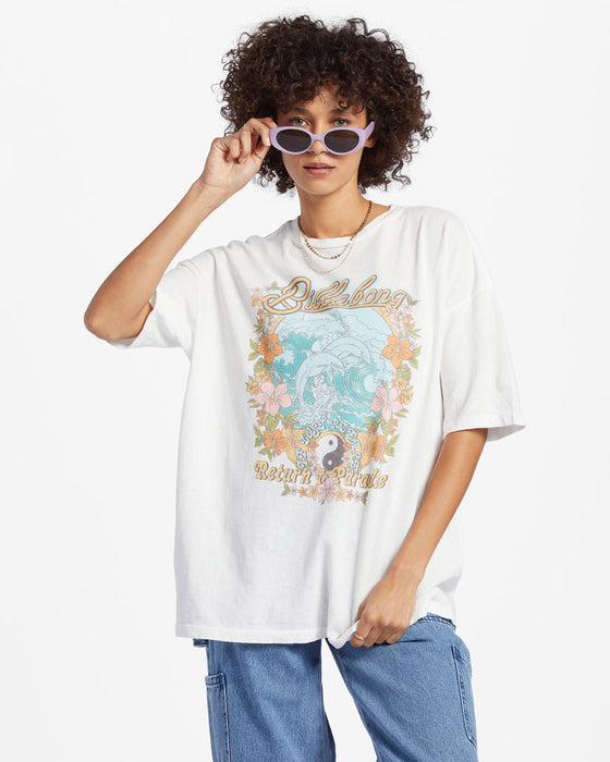 Billabong Return To Paradise Tee-Salt Crystal