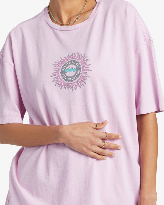 Billabong Stoked All Day Tee-Lilac Smoke