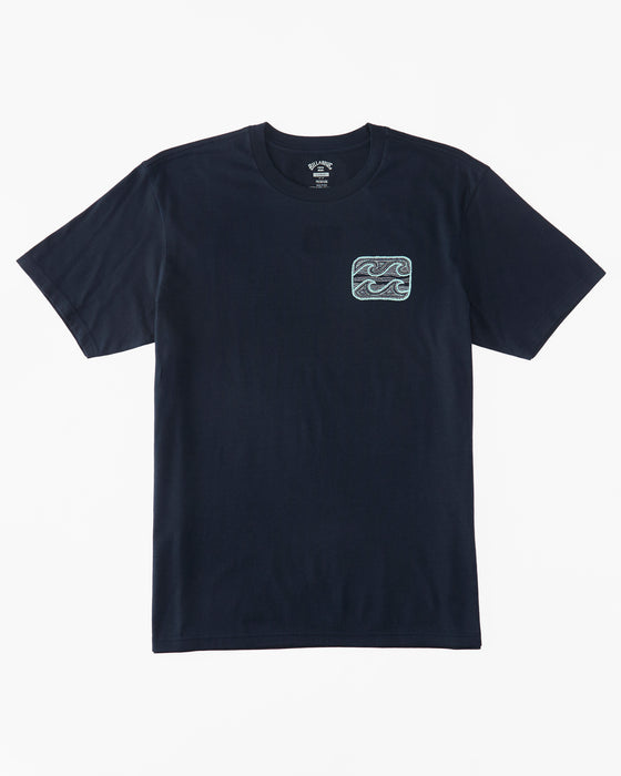 Billabong Toddler Crayon Wave Tee-Navy