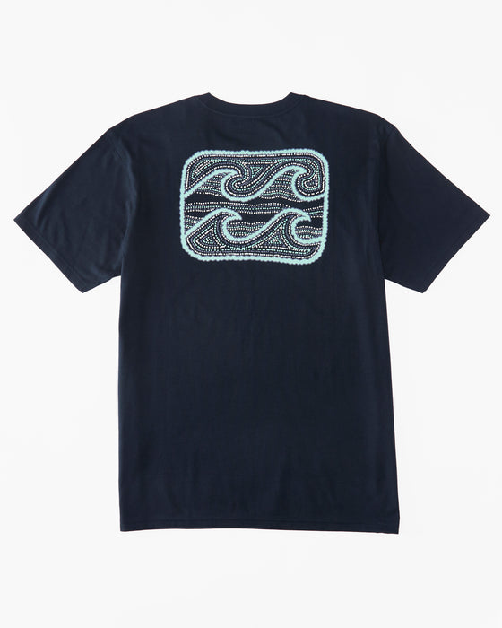 Billabong Toddler Crayon Wave Tee-Navy