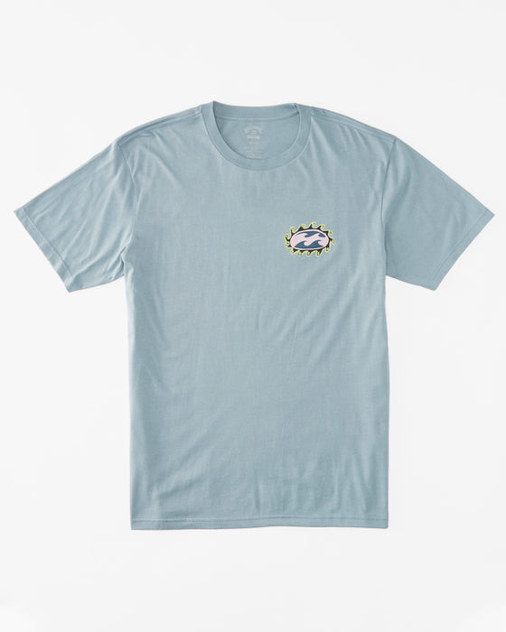 Billabong Toddler Crayon Wave Tee-Washed Blue