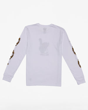 Billabong Toddler Croc L/S Tee-White— Alternate View