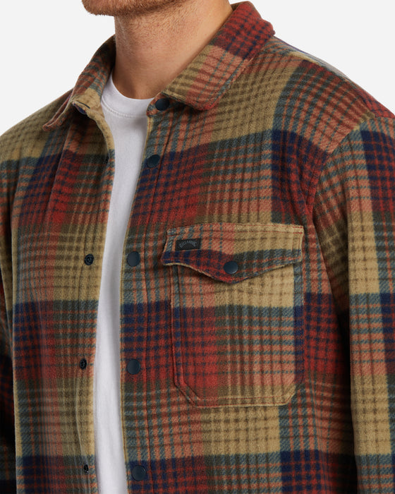 Billabong Furnace Flannel L/S Shirt-Gravel