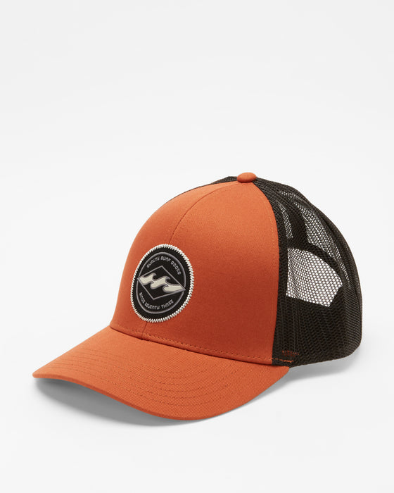 Billabong Walled Trucker Hat-Rust