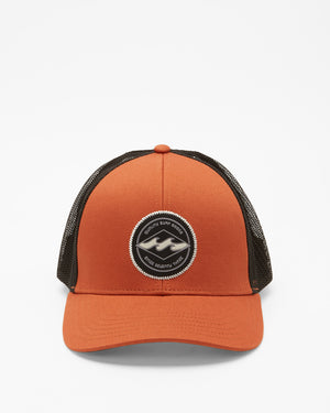 Billabong Walled Trucker Hat-Rust— Alternate View