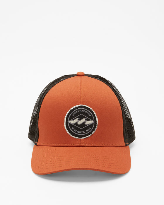 Billabong Walled Trucker Hat-Rust