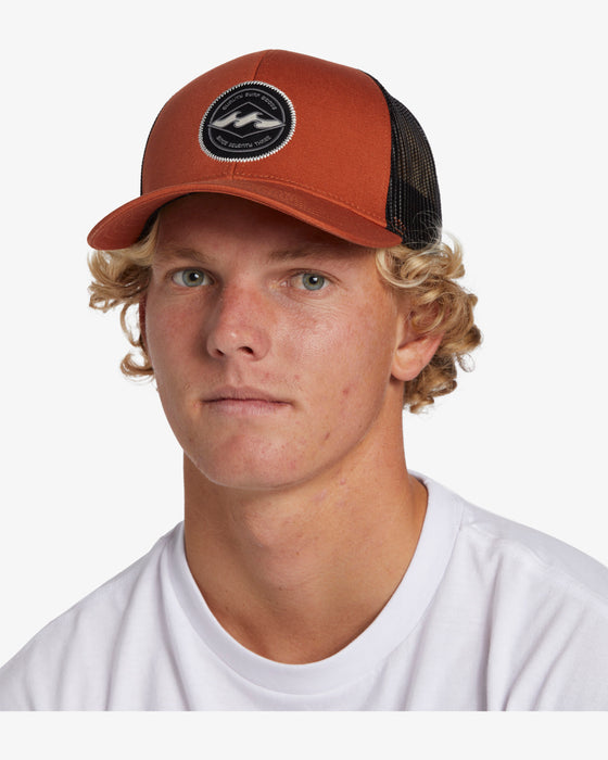 Billabong Walled Trucker Hat-Rust