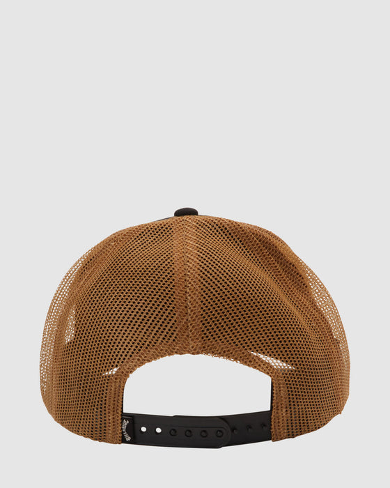 Billabong Adiv Range Trucker Hat-Black/Tan