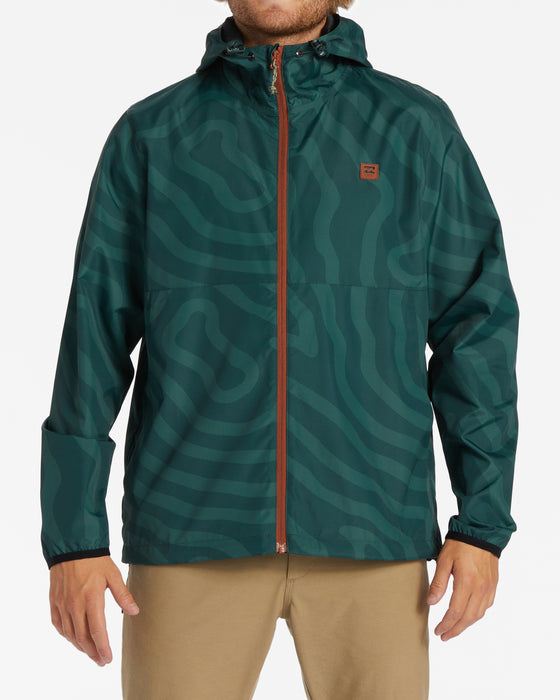 Billabong Transport Windbreaker Jacket-Dark Forest