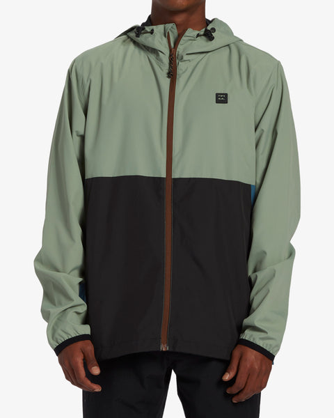 Billabong Transport Windbreaker Jacket Sage