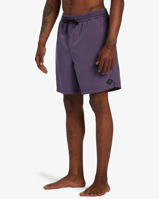 Billabong All Day OVD Layback Shorts-Purple