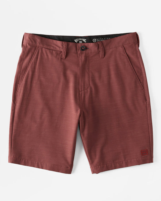 Billabong Crossfire Slub Mid Shorts-Dusty Red