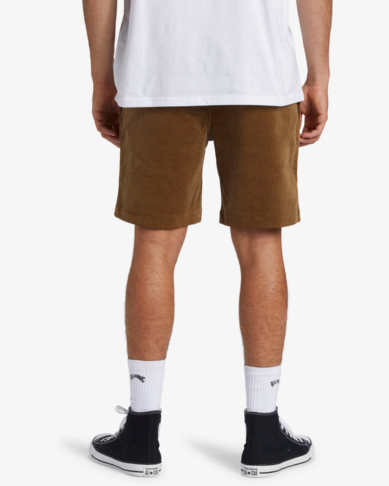 Billabong Larry Layback Cord Shorts-Otter