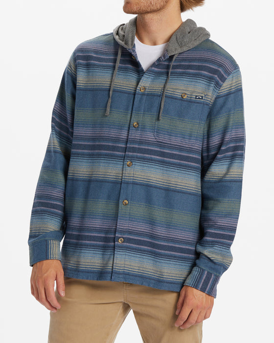 Billabong Baja Flannel L/S Shirt-North Sea