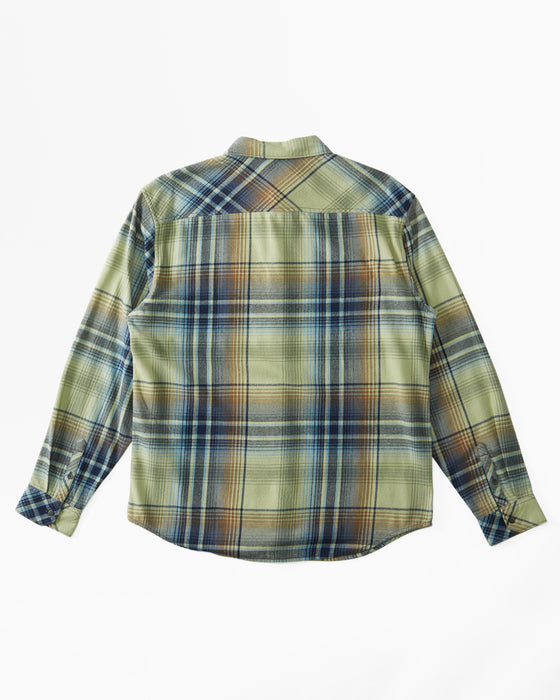 Billabong Coastline Flannel L/S Shirt-Light Sage