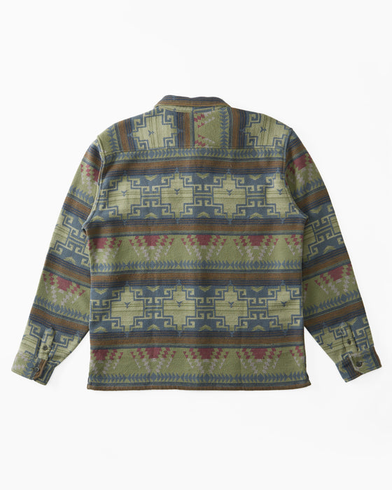 Billabong Offshore Jacquard Flannel L/S Shirt-Sage