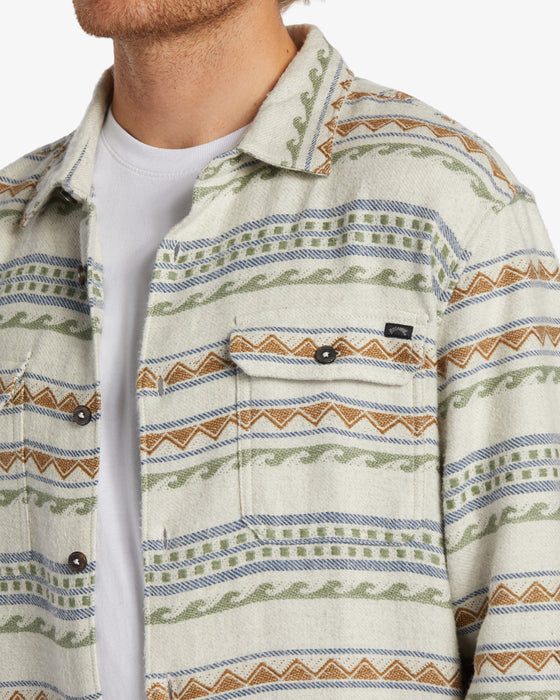 Billabong Offshore Jacquard Flannel L/S Shirt-Chino