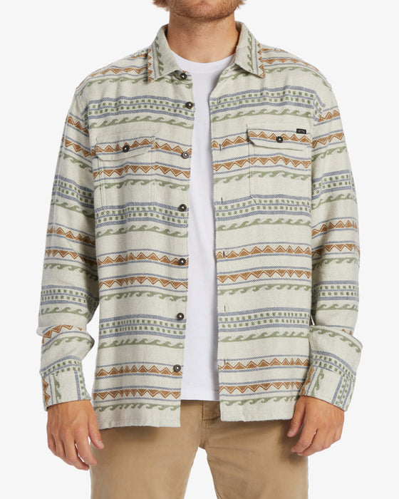 Billabong Offshore Jacquard Flannel L/S Shirt-Chino