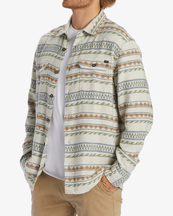 Billabong Offshore Jacquard Flannel L/S Shirt-Chino