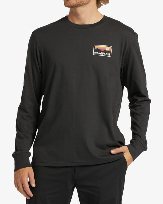 Billabong Range L/S Tee-Washed Black
