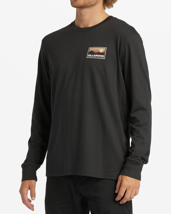 Billabong Range L/S Tee-Washed Black