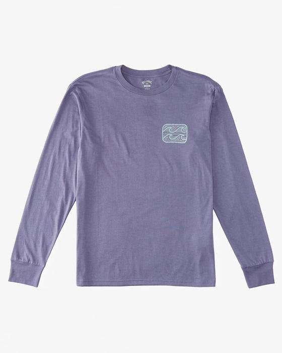 Billabong Crayon Wave L/S Tee-Dusty Grape